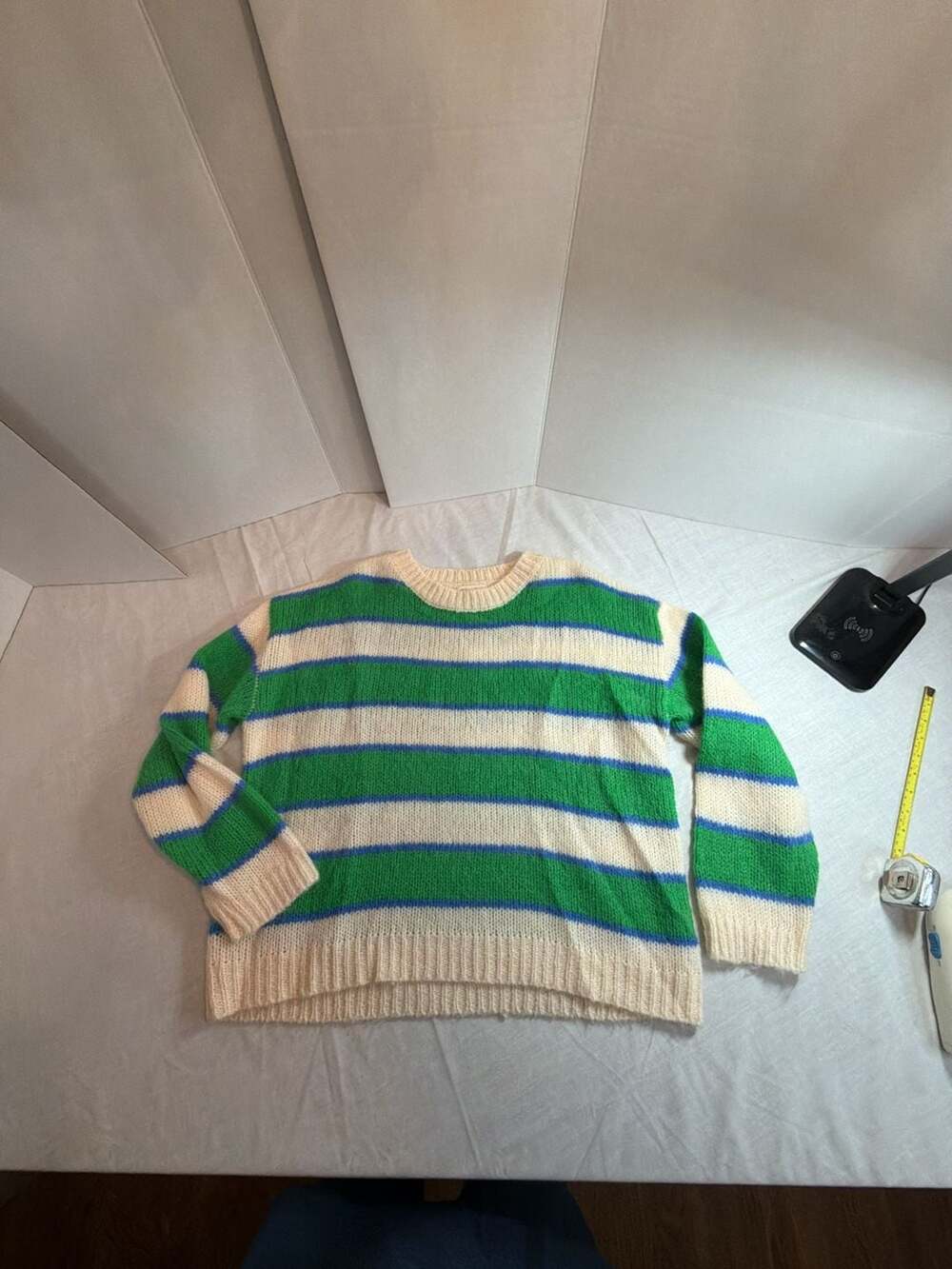 SeaSon Crée avec Amour Striped Crewneck Knit Sweater
